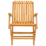 vidaXL Chaises de jardin pliantes lot de 8 61x67x90cm bois massif teck