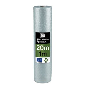Pack And Move - Film À Bulle Recyclé - 1 X 20 M - Déménagement  Expédition Et Protection - Papier Bulle De Qualité - 70  recyclé