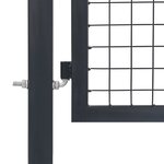 vidaXL Portillon avec poteaux Acier 350 x 120 cm Anthracite