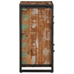 vidaXL Buffet multicolore 55x35x70 cm bois massif récupération