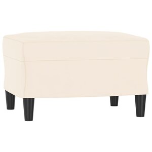 Banc banquette crème 70 x 35 x 41 cm velours 02_0010561