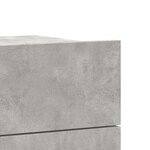 vidaXL Tables de chevet 2 Pièces Gris béton 40x30x30 cm Bois ingénierie