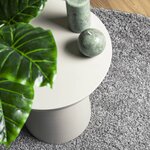 vidaXL Tapis shaggy PAMPLONA poils longs moderne gris Ø 120 cm