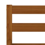 vidaXL Cadre de lit sans matelas marron miel pin massif 120x200 cm