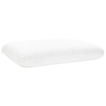 vidaXL Coussin de sommeil Uni Blanc 50 x 30 x 10 5 cm