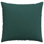 vidaXL Coussins de canapé 2 Pièces Vert foncé 50 x 50 cm tissu