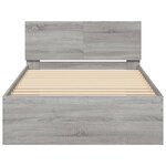 vidaXL Cadre de lit sans matelas avec lumières LED 100x200 cm