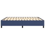 vidaXL Cadre de lit à ressorts bleu 160x200 cm tissu