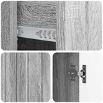 vidaXL Buffet Sonoma gris 89 x 34 5 x 62 cm Bois d'ingénierie