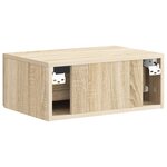 vidaXL Cabinet de chevet mural Chêne Sonoma 49 x 34 5 x 20 cm