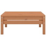 Vidaxl salon de jardin 7 pièces marron miel bois de pin massif