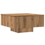 vidaXL Table basse chêne artisanal 60x60x31 5 cm bois d'ingénierie