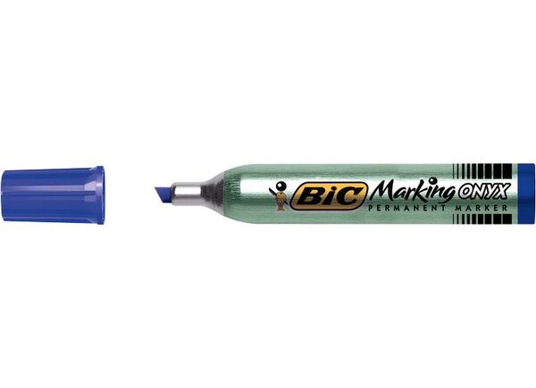 Marqueur Permanent MARKING ONYX 1591 MAXI Pte Biseau 2,7 à 6,2 mm Bleu BIC