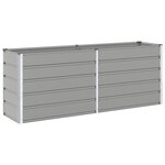 vidaXL Jardinière Gris clair 480 x 50 x 45 cm Acier galvanisé