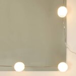 vidaXL Coiffeuse avec LED Sonoma gris 86 5x35x136 cm