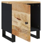 vidaXL Table de chevet 40x33x46 cm Bois de manguier solide
