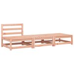 vidaXL Canapé de jardin sans accoudoirs avec coussins et repose-pieds