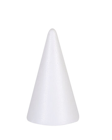 Cone en Styropor Polystyrène Hauteur 12 5 cm