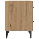 vidaXL Armoire de lit avec tiroir chêne artisanal 40 x 35 x 47.5 cm