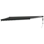 vidaXL Auvent rétractable automatique anthracite 5x3 m