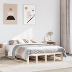 vidaXL Cadre de lit sans matelas 150x200 cm bois de pin massif