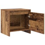 vidaXL Cabinet de chevet Vieux bois Bois d'ingénierie