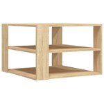 vidaXL Table basse chêne sonoma 58x58x40 cm bois d'ingénierie