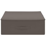 vidaXL Boîte de rangement 2 Pièces Gris 90 x 48 x 15 cm Tissu intissé