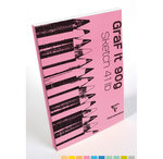 Bloc croquis collé GraF it A3 90g 80 feuilles blanc CLAIREFONTAINE