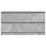 vidaXL Meuble TV gris béton 100x35x54 cm bois d'ingénierie