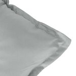 vidaXL Coussin de banc de jardin gris clair mélangé 120x50x7 cm tissu
