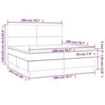 vidaXL Sommier à lattes de lit avec matelas Noir 200x200 cm Similicuir