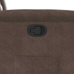 vidaXL Fauteuil inclinable marron tissu microfibre
