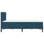 vidaXL Cadre de lit avec matelas Bleu 120 x 190 cm Velours