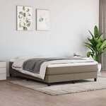 vidaXL Cadre de lit Taupe 140x200 cm Tissu