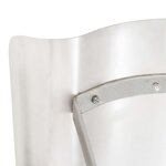 vidaXL Capot de cheminée Acier inoxydable Argenté