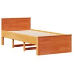 vidaXL Cadre de lit sans matelas avec tête de lit 90x200 cm bois pin