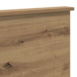 vidaXL Tête de lit Chêne artisanal 140 cm Bois d'ingénierie