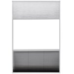 vidaXL Moustiquaire plissée pour fenêtre et store Aluminium 80 x 120cm