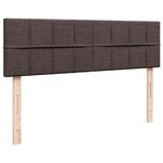 VidaXL Cadre de lit ottoman avec matelas marron foncé 160x200 cm tissu