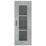 vidaXL Armoire murale gris béton 34 5x34x90 cm