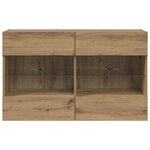 vidaXL Meuble TV mural Chêne artisanal 98 5 x 30 x 60 5 cm