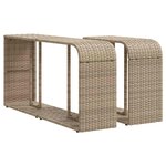 vidaXL Salon de jardin 11 Pièces avec coussins beige résine tressée
