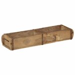 vidaXL Plateau 4 Pièces Marron 57 x 15 x 9 cm Bois Recyclé Solide