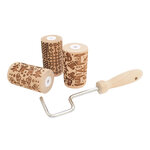 3 mini rouleaux à pâtisserie à empreintes noël