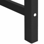 vidaXL Chaises de jardin 6 Pièces noires 65 5x55 5x88 cm HDPE