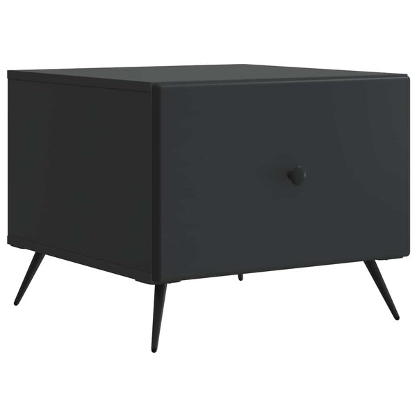 vidaXL Table basse Noir 49 x 50 x 40 cm Bois d'ingénierie