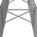 vidaXL Lit surélevé de jardin Acier galvanisé 224x40x36 cm Vert