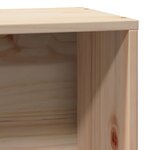 vidaXL Lit bibliothèque sans matelas 100x200 cm bois massif de pin