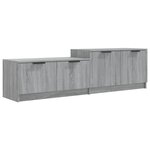 vidaXL Meuble TV Sonoma gris 158 5x36x45 cm Bois d'ingénierie